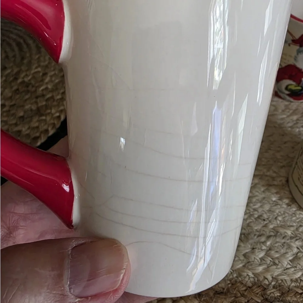 Williams Sonoma Letters To Santa Teddy Bear Christmas Coffee Mugs 4